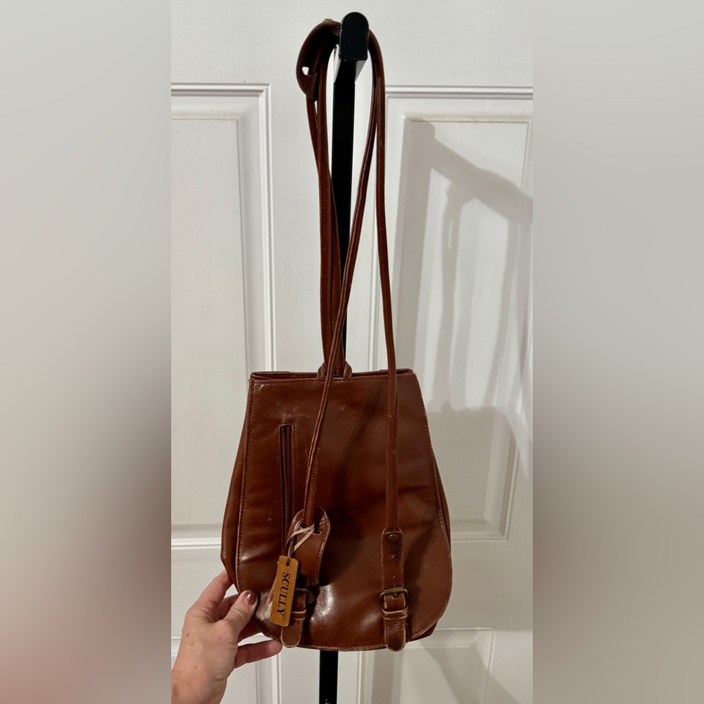 Leather Sling Bag with Running Horses - Skully Leather Bag Festival Boho - Picture 3 of 6